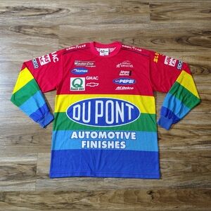 Vintage 1999 Chase Authentics Jeff Gordon Nascar Long Sleeve Large Y2K Dbl Sided